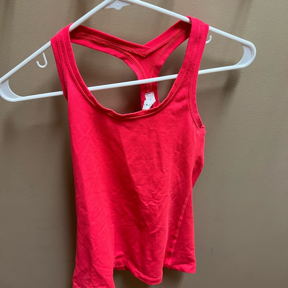 Lululemon Neon Pink Tank Top, Size 4